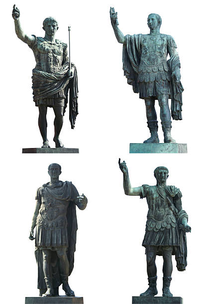 roman emperors - het forum van rome stockfoto's en -beelden