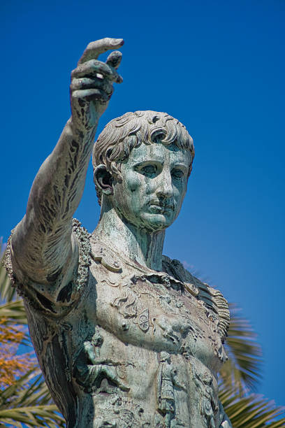アウグストゥスシーザー - roman rome statue augustus caesar ストックフォトと画像