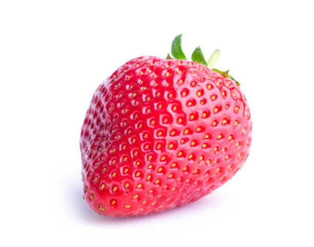 istock Red berry strawberry isolated on white background 964484096