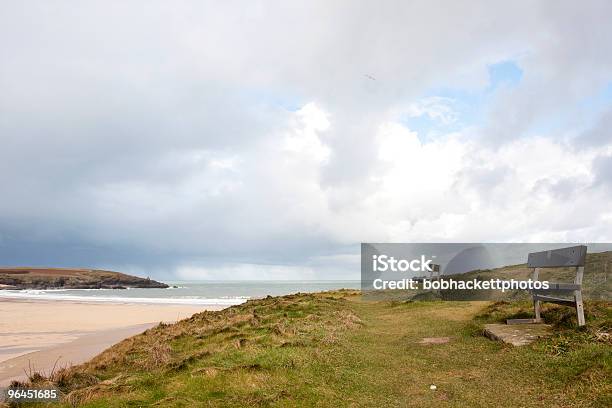 Beach Seats Stock Photo - Download Image Now - Beach, Bench, Cloud - Sky