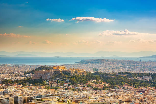 istock Aerial view on Athens, Greece 964527334