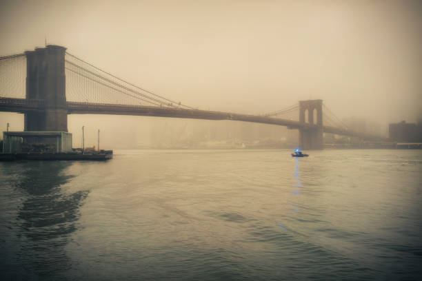 This photograph was taken beside Brooklyn Bridge from the manhattan side.