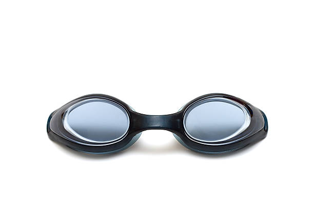 black goggles close-up stock photo