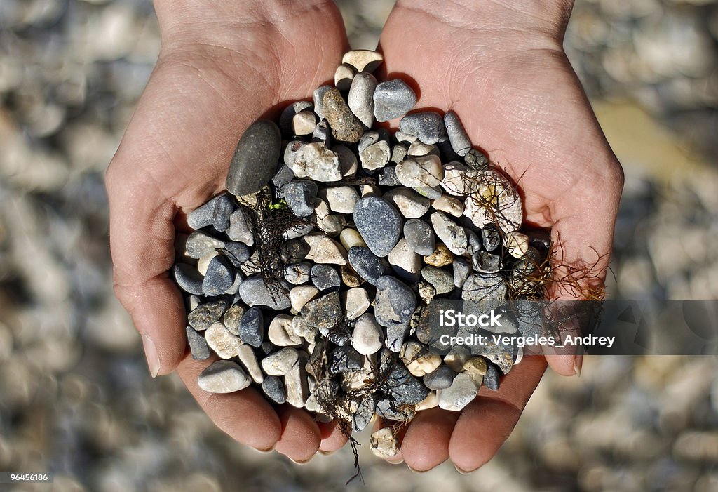 Steine in den Händen - Lizenzfrei Abstrakt Stock-Foto