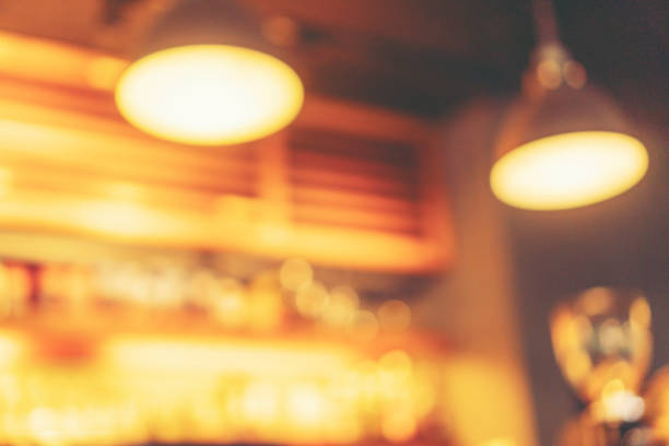 istock Blurred background made with Vintage Tones,Coffee shop blur background with bokeh 964572102