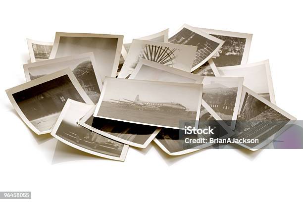 Old Photographs In A Pile Of The Great Depression Stock Photo - Download Image Now - Photography, Photograph, Stack