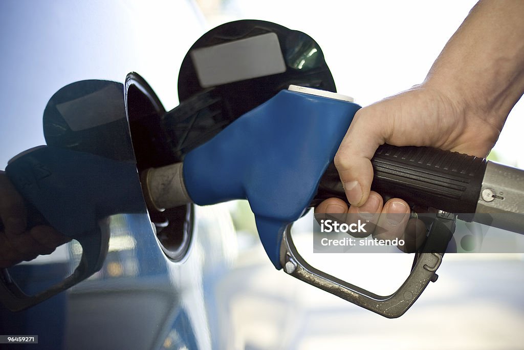 gas pump  Blue Stock Photo