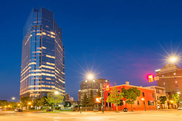 istock Office buildings in downtown London Ontario Canada 964608250