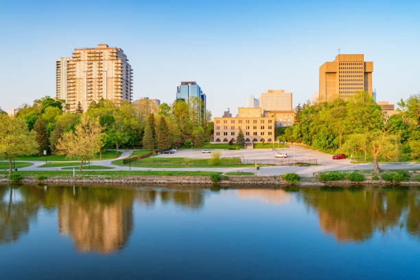 istock Downtown London Ontario Canada and Thames River 964610562