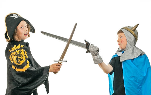 istock Boy and girl play 96462433