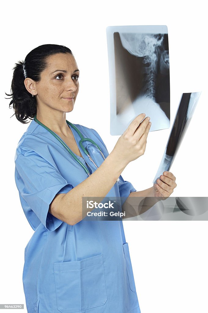 Médico examinar uma radiografias - Royalty-free Adulto Foto de stock