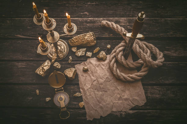 istock Pirate treasure map. Travel. Adventurer concept. 964640400