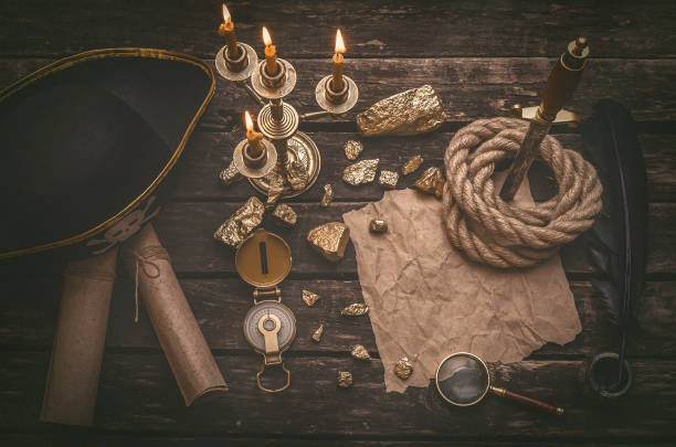 istock Pirate treasure map. Travel. Adventurer concept. 964642422