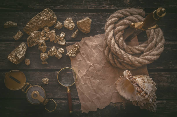 istock Pirate treasure map. Travel. Adventurer concept. 964642456