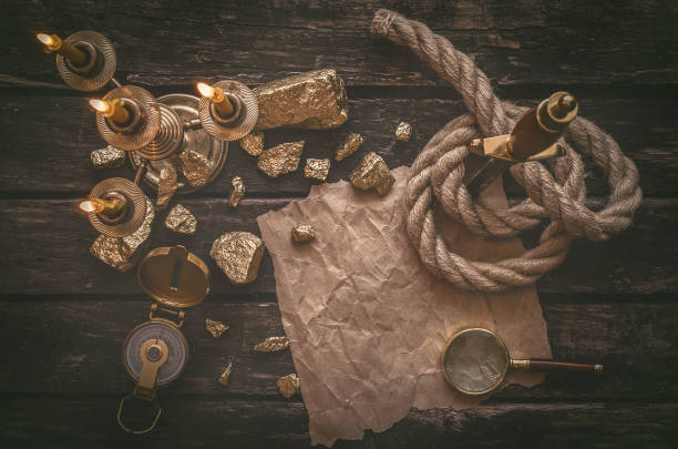 istock Pirate treasure map. Travel. Adventurer concept. 964642460