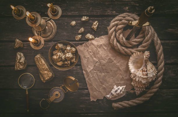 istock Pirate treasure map. Travel. Adventurer concept. 964642462