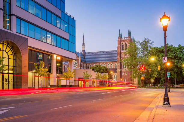 istock Downtown London Ontario Canada with St Peter's Cathedral Basilica 964644882