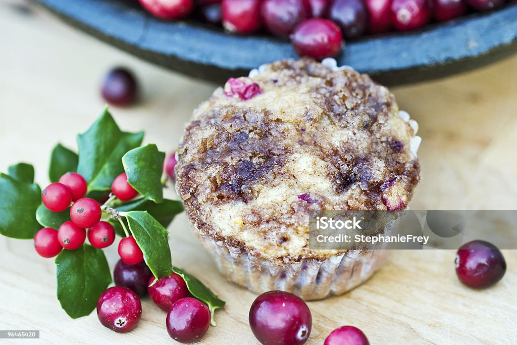 Cranberry Muffins  Baked Stock Photo