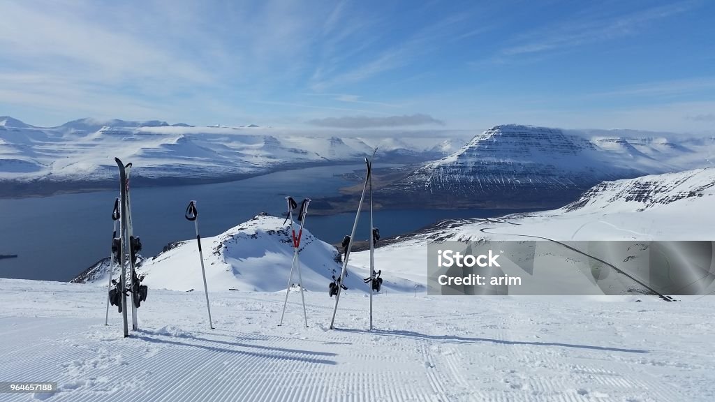 snow mountain in Iceland winter picture Iceland Stock Photo