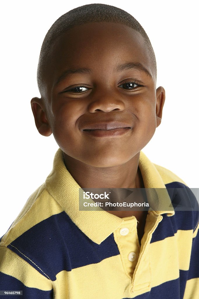 Adorável menino africano-americano - Foto de stock de Criança royalty-free