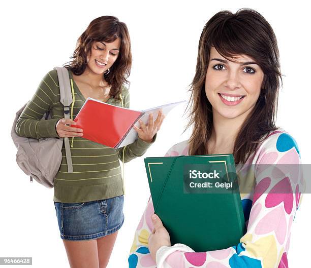 Two Sisters Student Stock Photo - Download Image Now - Adult Student, Back to School, Backpack