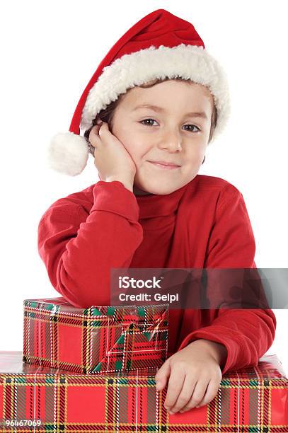 Adorável Menino De Natal - Fotografias de stock e mais imagens de Bebé - Bebé, Beleza natural, Brincalhão