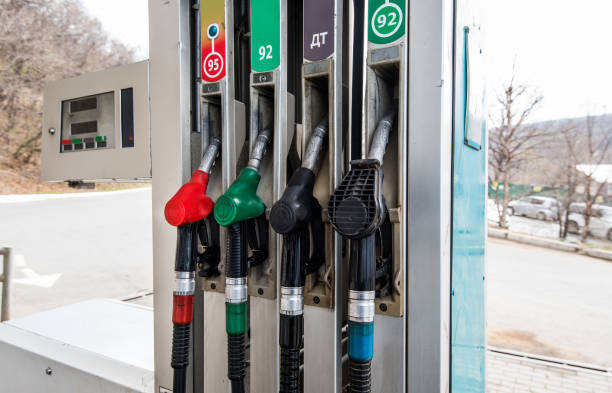 istock Fuel pump.Gas station. Russia. 964671438