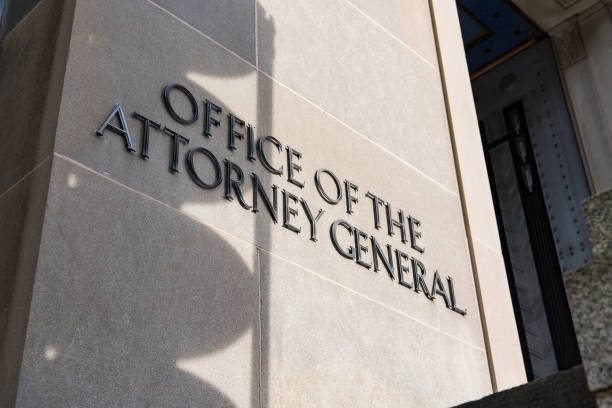 istock Shadow Falls Over U.S. Attorney General Sign 964674756
