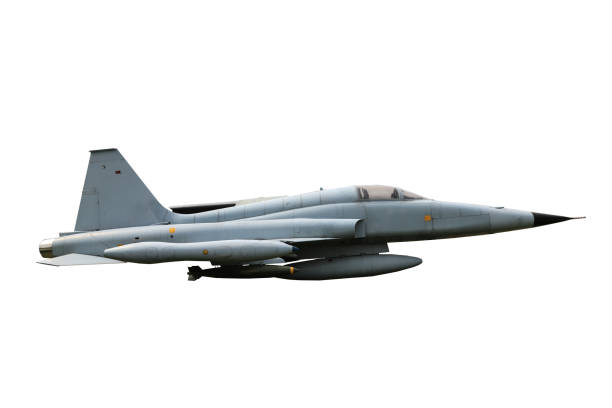 istock Fighter aircraft F-5A Freedom Fighterin full flight 964689716