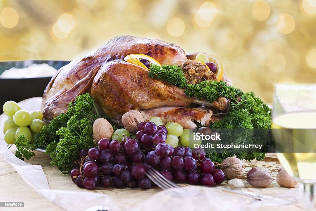 Roasted turkey for the holidays  Baked Stock Photo