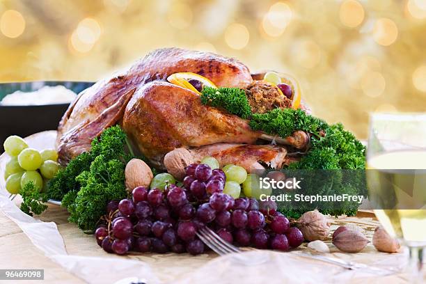 Roasted Turkey For The Holidays Stock Photo - Download Image Now - Baked, Brown, Celebration