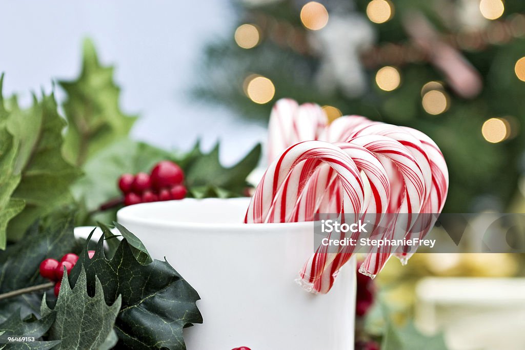 Candy canes  Berry Stock Photo