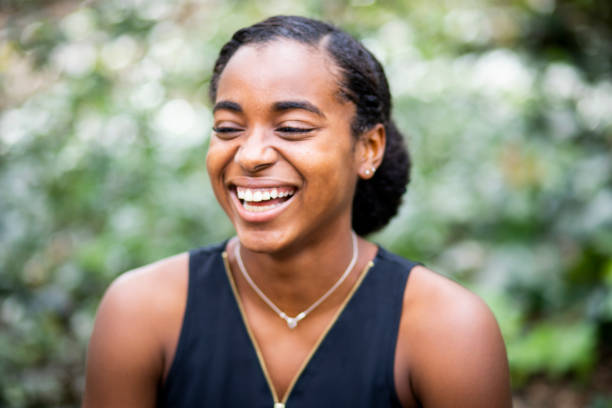 istock Beautiful Young Black Girl Portrait 964693926