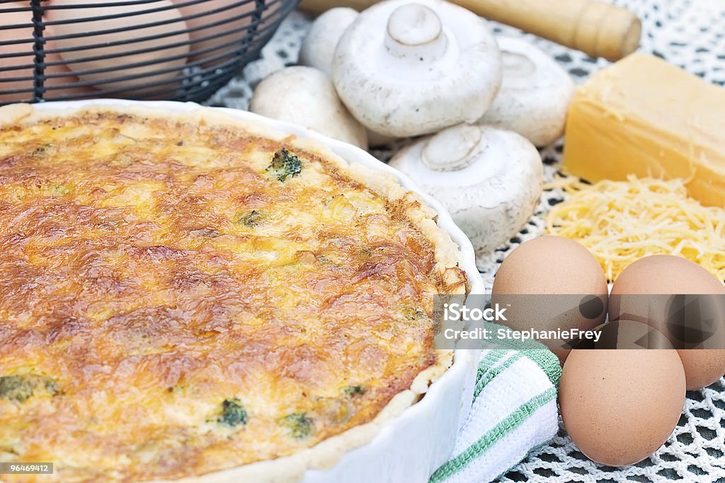 quiche  Baked Stock Photo