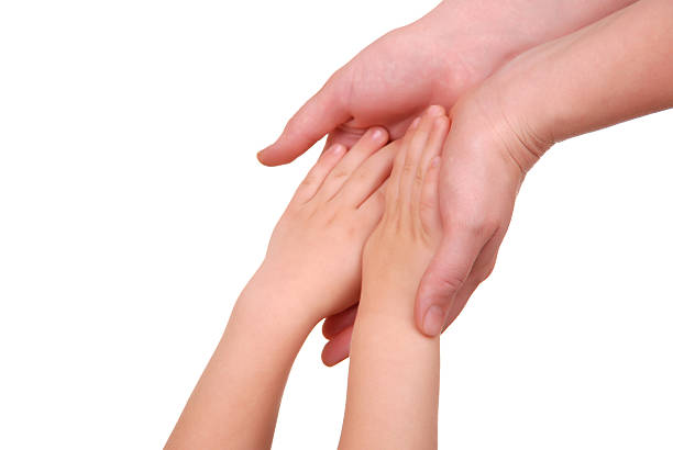 istock Mommy and her child hand 96469703