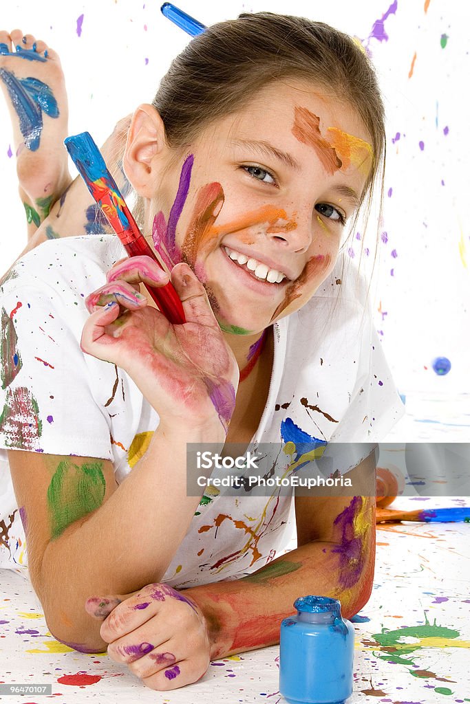 Artistic Endeavour  Pre-Adolescent Child Stock Photo