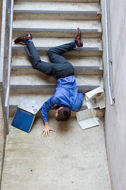 Photo of Man Falling Down Stairs