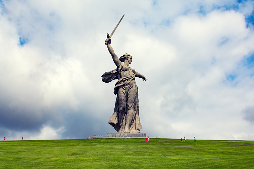 Russia, Volgograd, May 17, 2018. Statue \