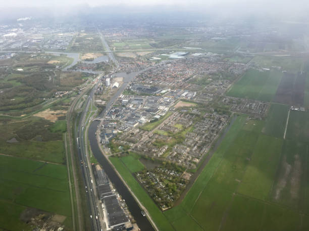 istock Aerial view Netherlands Holland landscape 964728432