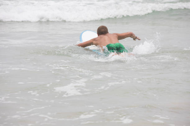 istock The man is surfing in the water. 964728446