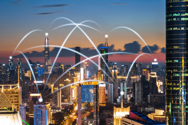 istock Shenzhen urban skyline and big data.Shenzhen,China 964728624