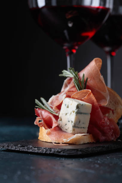 istock Sandwich with prosciutto, blue cheese and rosemary . 964736488
