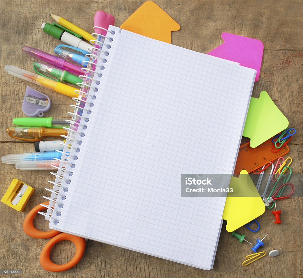 Office or school supply  Backgrounds Stock Photo