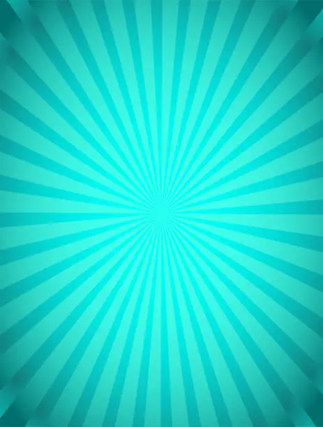 Vector illustration of Vertically long Gradation sunburst background