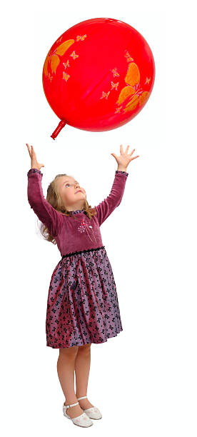 istock Girl playing with balloon. 96474389
