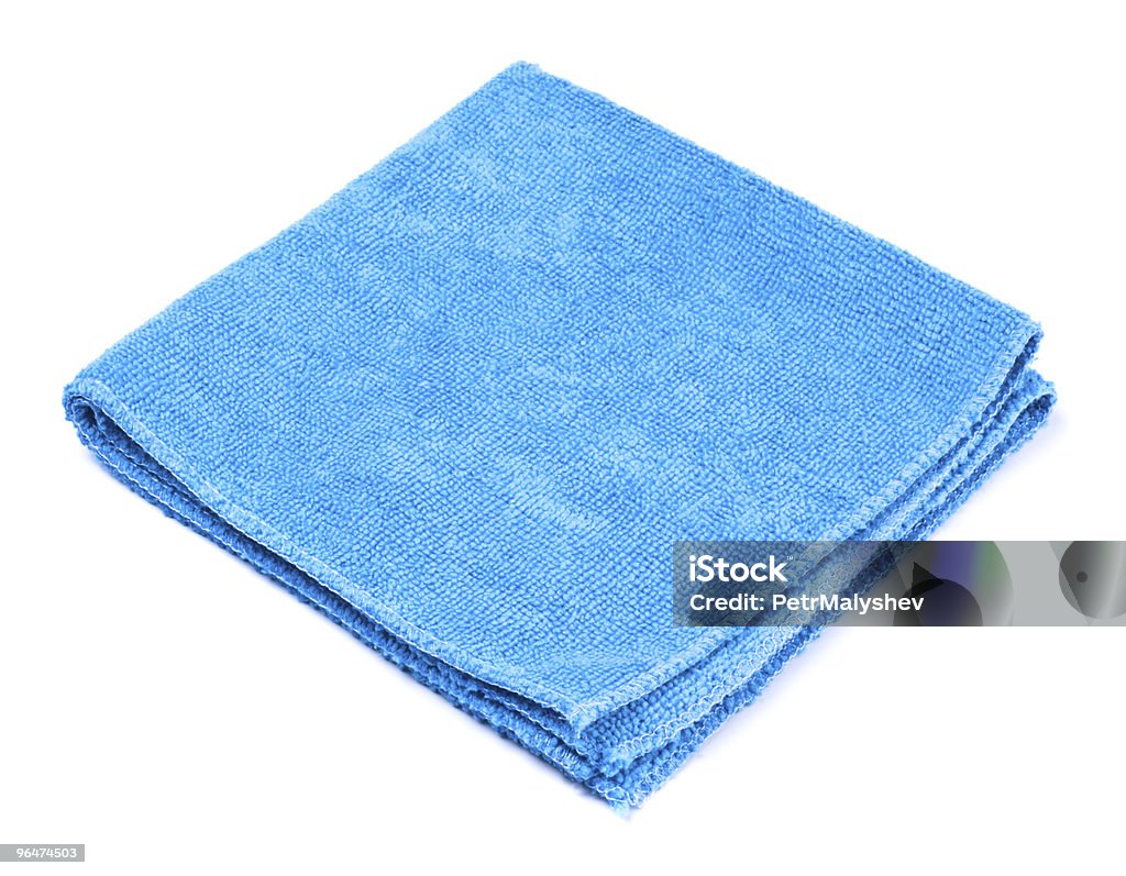 Pulverizador microfiber azul sobre fondo blanco - Foto de stock de Azul libre de derechos