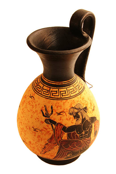 istock Greek vase with neptune painting 96475764