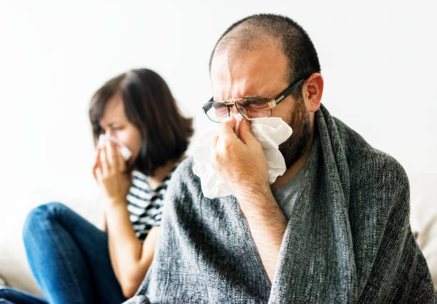 istock Couple sick together at home 964758968