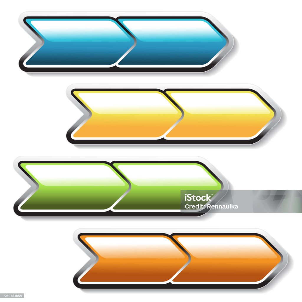 Label Options Arrow Vector Buttons Arrows Labels On The White Background Usable For A Link ...