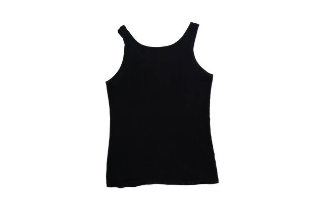 istock isolated woman black vest 964763004